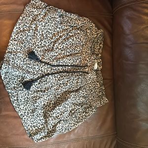 Abercrombie and Fitch, Size M, leopard shorts, worn once